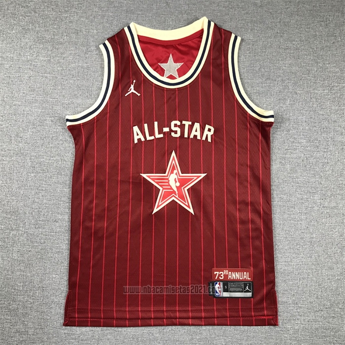 Camiseta Nino All Star 2024 Dallas Mavericks Luka Doncic #77 Rojo